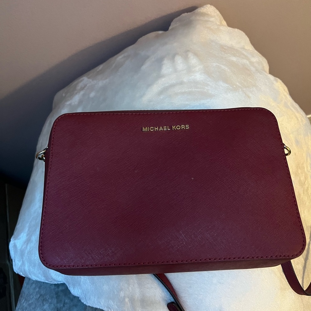 Michael Kors Burgundy Crossbody Bag